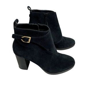 COLE HAAN Suede Leather Ankle Booties Sz 8B